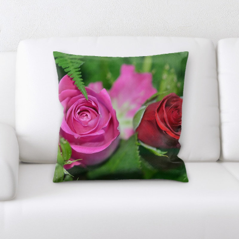 Microsuede Throw Pillow