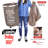 Canvas Rolling Laundry Hamper