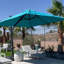 Parasol en porte-à-faux carré avec base Mcelfresh, bleu turquoise-1786568330-1843524441