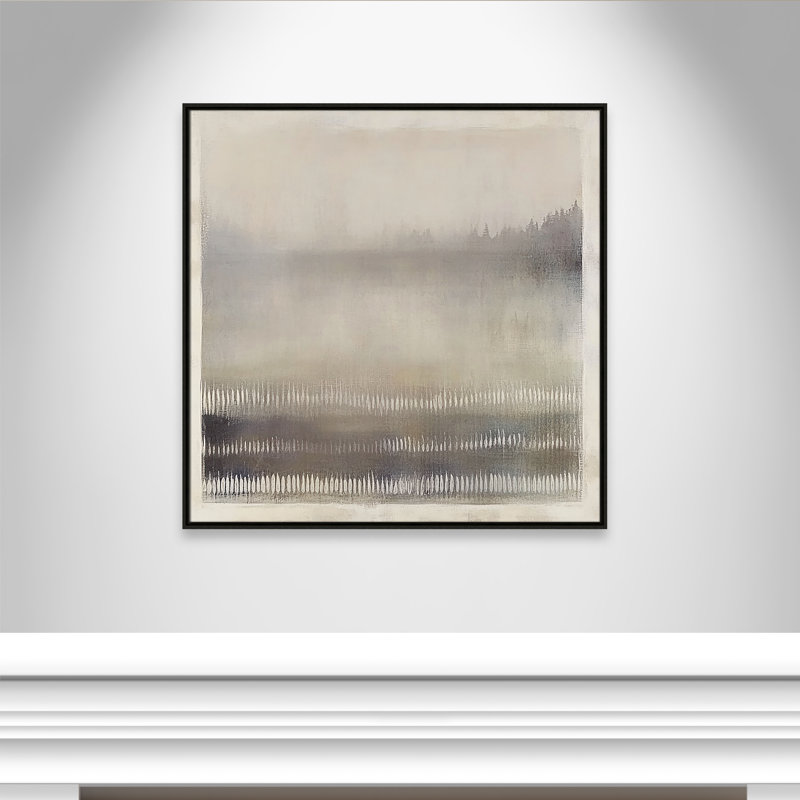 Équilibre équilibré III - reproduction carrée par Irena Orlov, 37.5' W x 37.5' H, Flottant espresso