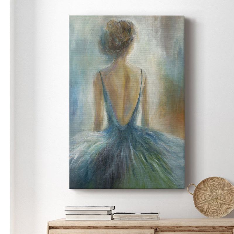 «Lady in Blue», reproduction sur toile tendue, H 12 po x l 8 po x P 1 po