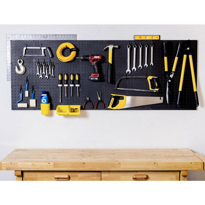 64" X 24" Wall-Mounted Pegboard Organizer – Tool Storage & Wall Organizer For Home, Garage, Office, Kitchen, And Craft Room – Made In USA