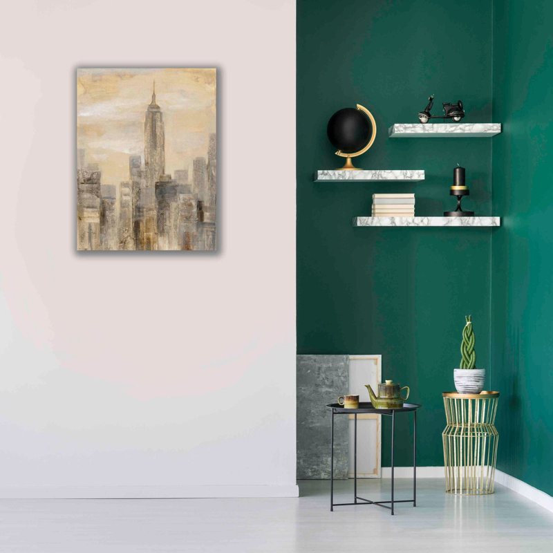 «City Blocks II» par Silvia Vassileva, art mural sur toile, H 34 po x l 26 po x P 1,5 po
