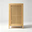Armoire de rangement en bambou avec tablette et ensemble anti-basculement Rinvkora