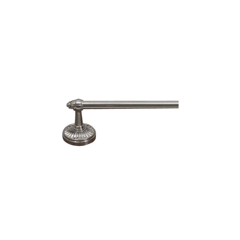 Tuscany Bath Single 32 1/2" Wall Mounted  Towel Bar, Brushed Satin Nickel