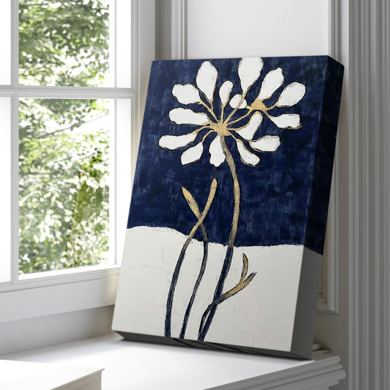 Toile tendue avec châssis floral CLXVI, H 60 po x l 40 po