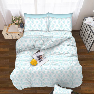Cube Microfiber Geometric Sheet Set