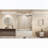 56-60" x 60" Tempered Glass with Explosion Proof Film, Aluminum Frame Double Sliding Shower Door, "1/4 (6 mm), Stainless Steel handle-112635661