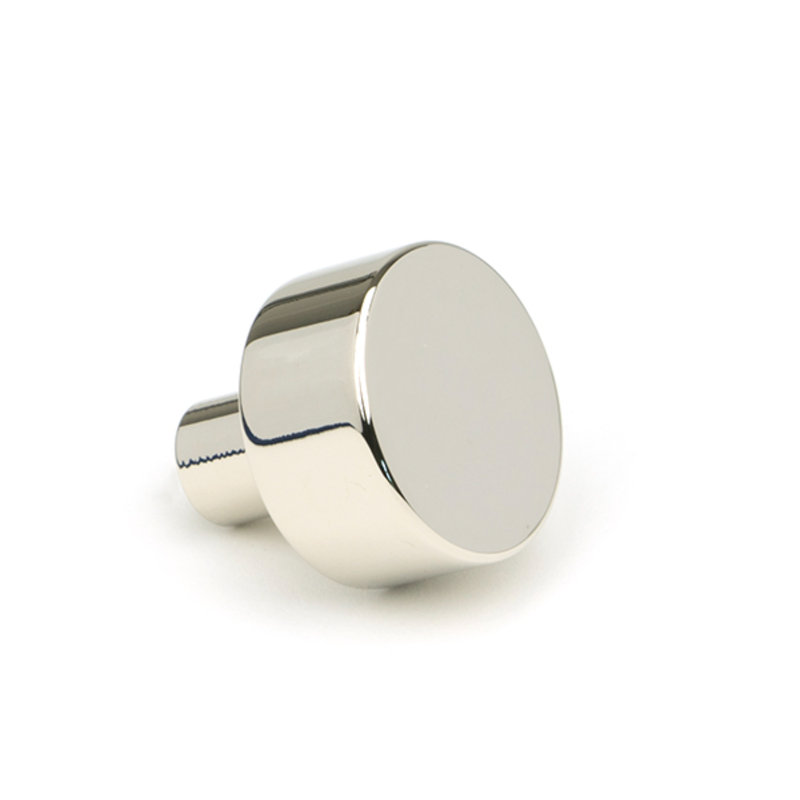 Round Knob, 2.5 cm, Polished Nickel