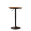 Table réglable en hauteur en métal noir, plateau rond de 24 po de diamètre, pour les bibliothèques modernes, base, plateau
