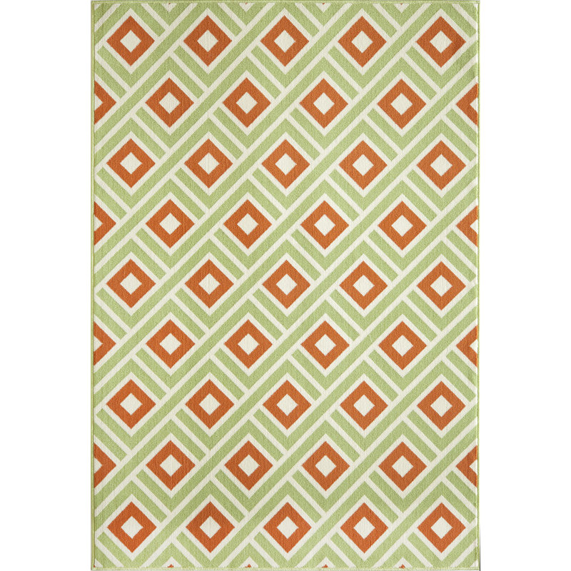 Turnbow Geometric Indoor / Outdoor Rug, Runner 2'3" x 7'6"
