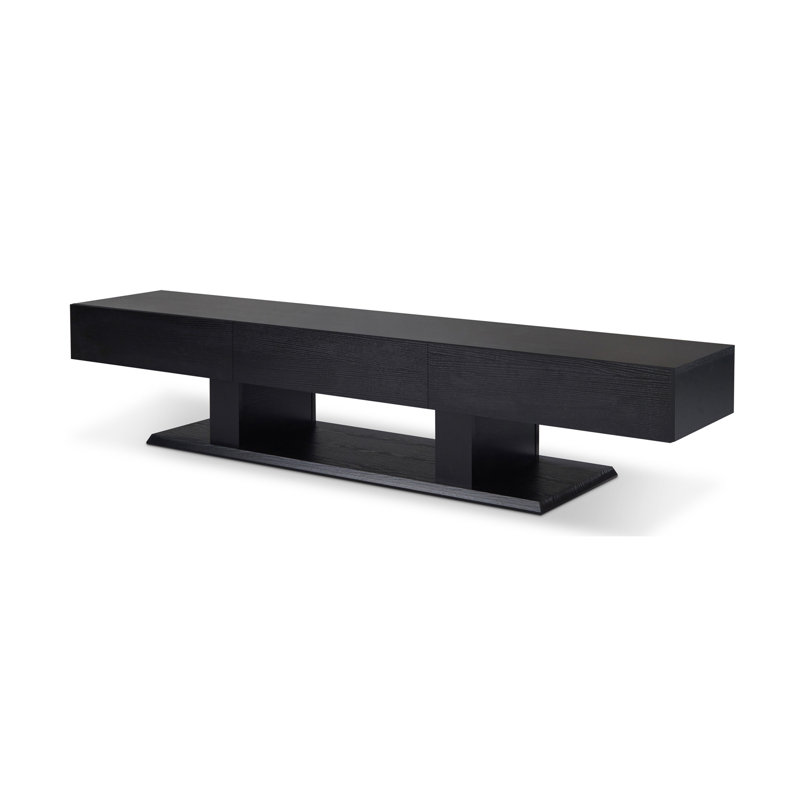 Meuble télé noir à 3 tiroirs