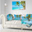 Coussin lombaire de plage tropical photographie