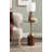 Whelan Round Wood and Metal Side Table-1691564925