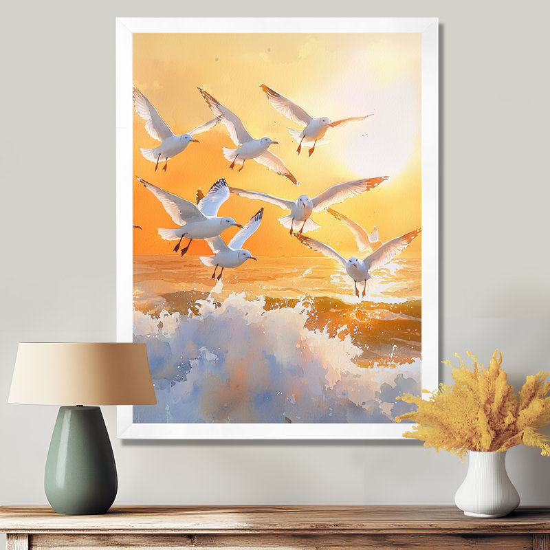 Ayshea - Animals Wall Art Prints, H 44 po x l 34 po, Reproduction encadrée d'une seule photo, Blanc
