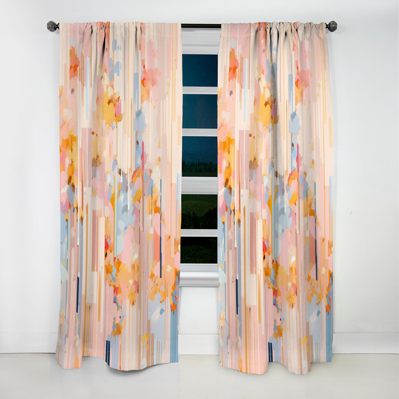 Rayures audacieuses Modern Modern Cherry Blossom, L 52 po x L 63 po