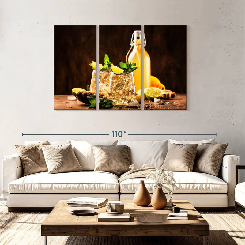 Yarlin Golden Ginger Ale, 48" H x 74" W