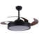 Aadvik 42" Retractable Ceiling Fan with LED Lights and Remote, 6-speed Reversible Fan