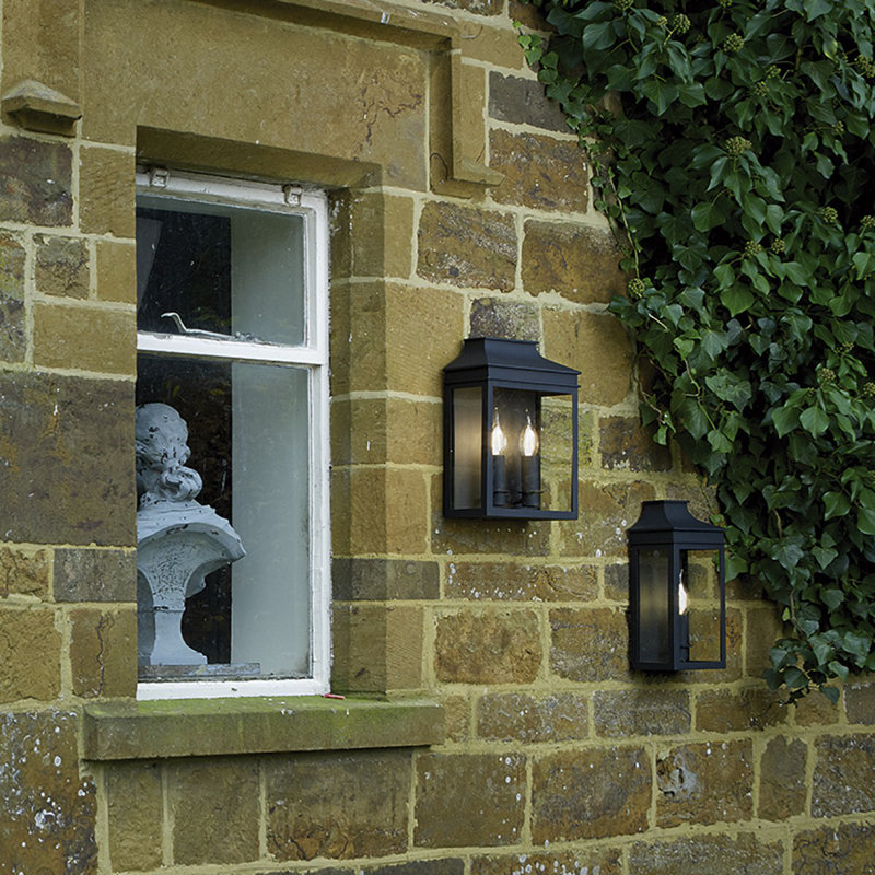 Aagman Outdoor Wall Lantern, Black