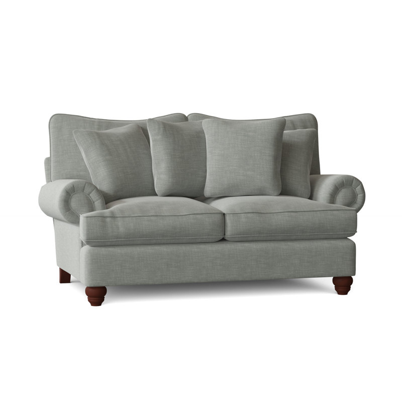 Woodburn Loveseat, Aberdeen 9 Brown Velvet, Manhattan, No