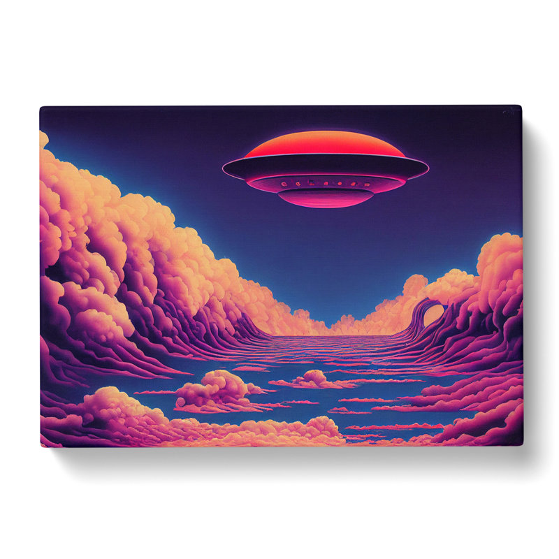 UFO Art Vol.1 - Wrapped Canvas, 50cm H x 76cm W x 3cm D