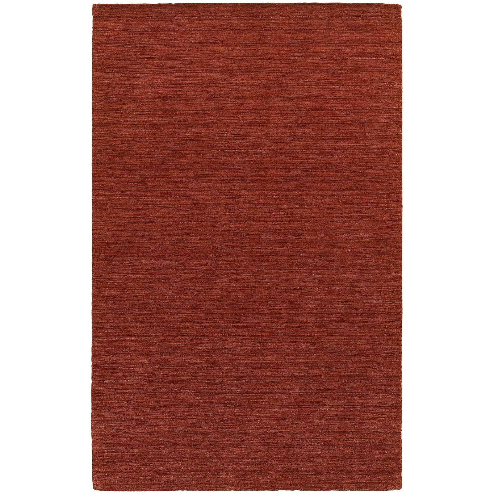 Nala Red Hand-Tufted Wool Rug, Rectangle 6' x 9'