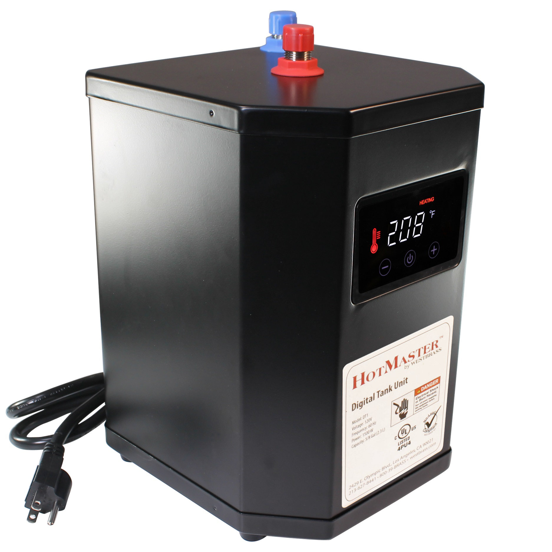 1500W 110V Electric Storage Tank Instant Hot Water Heater With Digital  Temperature Display