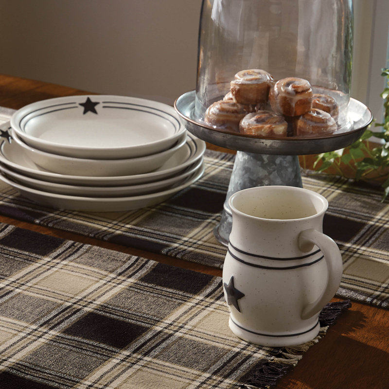 Chemin de table Gracie Oaks Soapstone - L 54 po, 36 po x 13 po