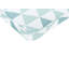Set Of 6 Outdoor Seat Pad Cushions Triangle Pattern Blue And White