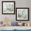 «Blue Opulence I», ensemble de 2 peintures sur toile encadrées-1373516596-1373516597