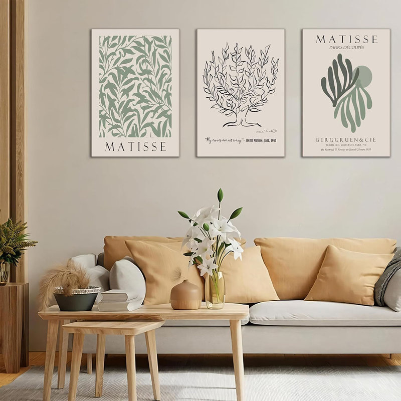 3 Piece Wrapped Canvas Print, 60 cm H x 40 cm W