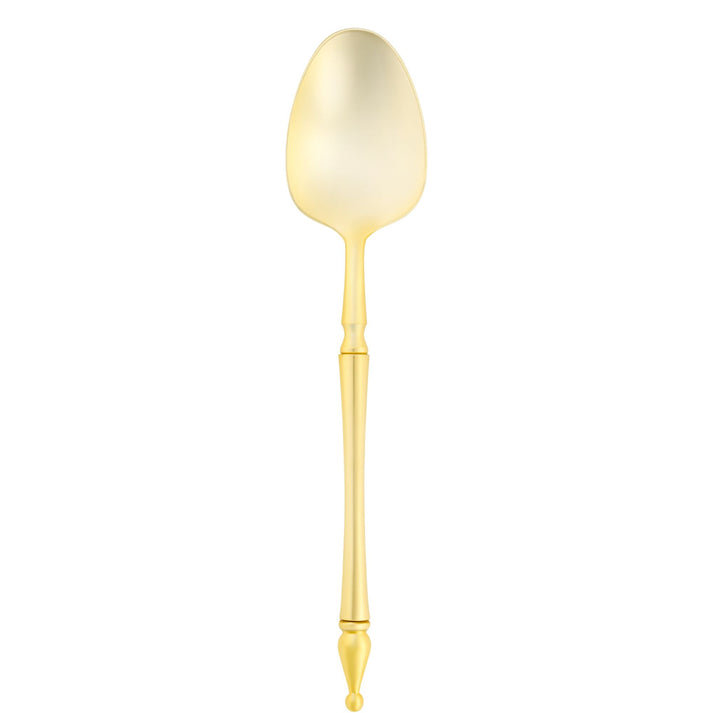 Muchuan Flatware Plastic Gold Soup Spoons