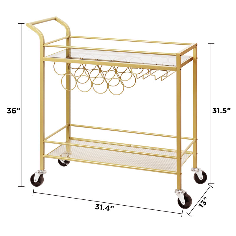 Xara Metal Bar Cart