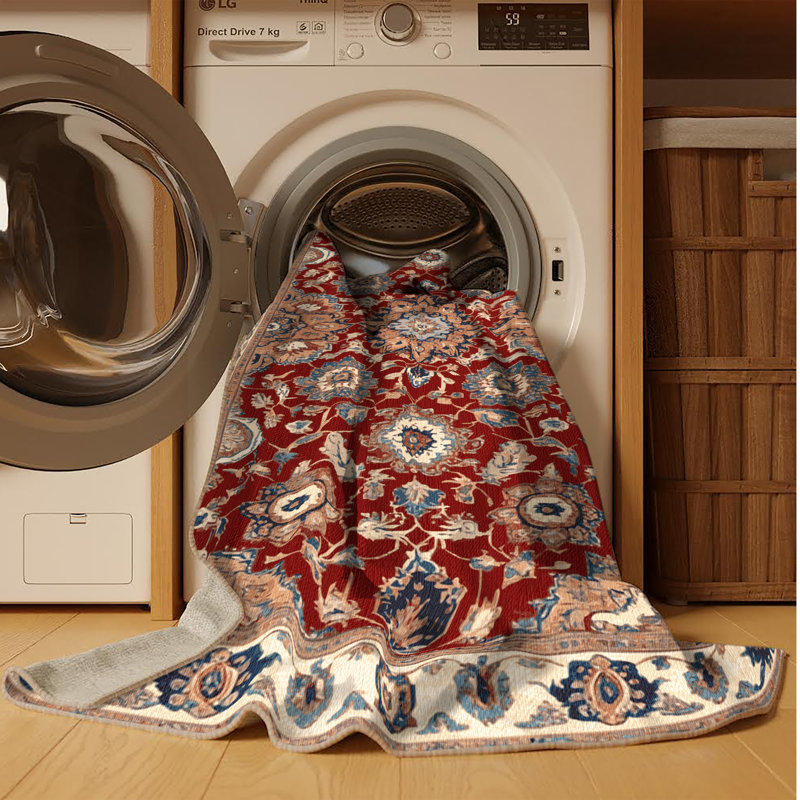 Tapis brun lavable à la machine, Tapis de couloir 2 pi x 4 pi