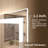 Ridlee 42 In. W X 24 In. H LED Light Anti-Fog Frameless Bathroom / Vanity Mirror-1686684049