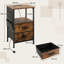 38cm W Metal Bedside Table