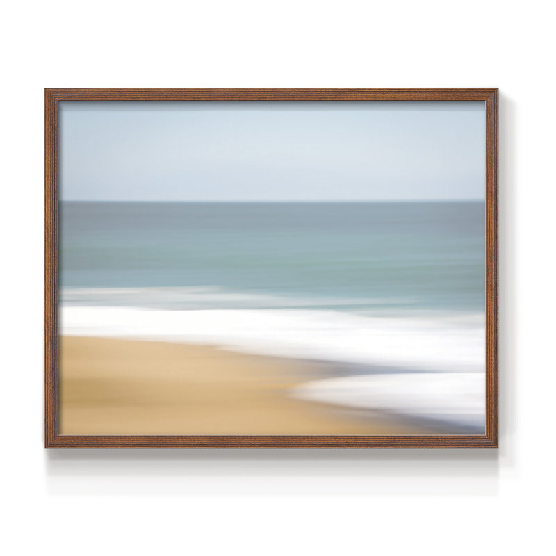 Santa Cruz -Framed Print - Restickable, 11" H x 14" W, Walnut