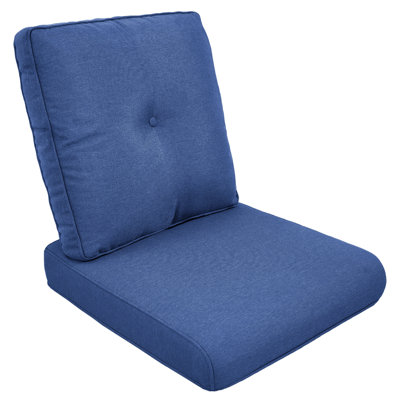 Ensemble de coussins de mobilier d'extérieur Deeominia - Coussins de siège / dossier pour fauteuils pivotants et fauteuils