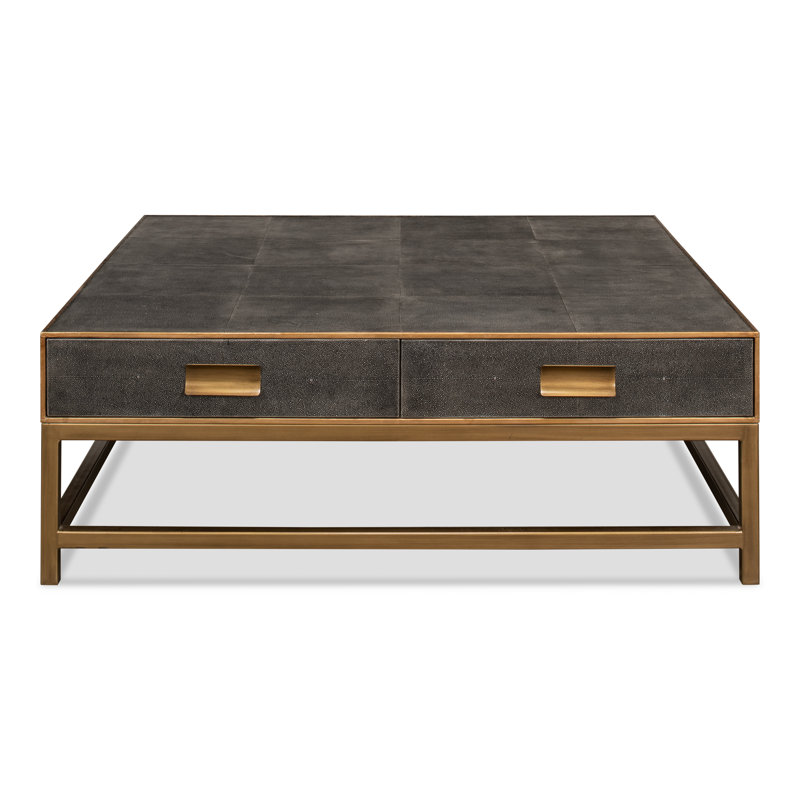 Shagreen Coffee Table, Gray