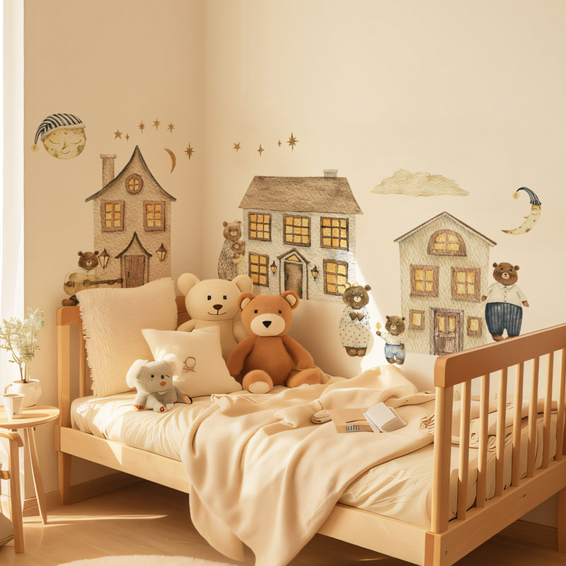 Bear Town Wall Decal