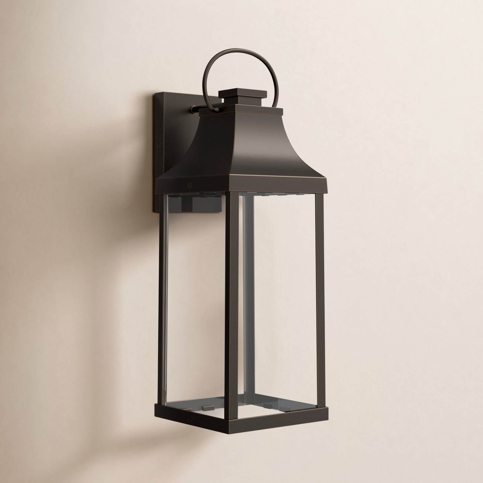 Parker Single Light Outdoor Wall Light, Oiled Bronze