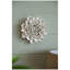 Décoration murale fleur en céramique crème faite à la main-45935459