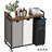 Rolling Laundry Center with Top Shelf Laundry Hamper with Wheels