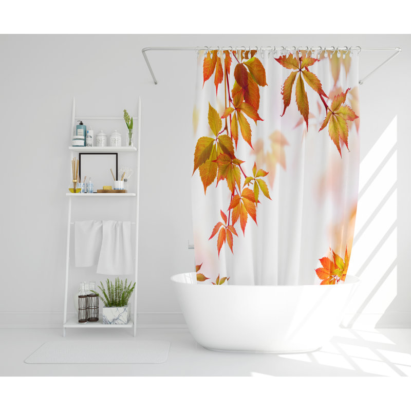 Carlstrom Polyester Shower Curtain, 168cm H x 168cm W