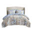 Ensemble de literie réversible de 7 pièces, grand lit floral en microfibre pour la maison