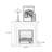 White Solid Wood Freestanding Fireplace