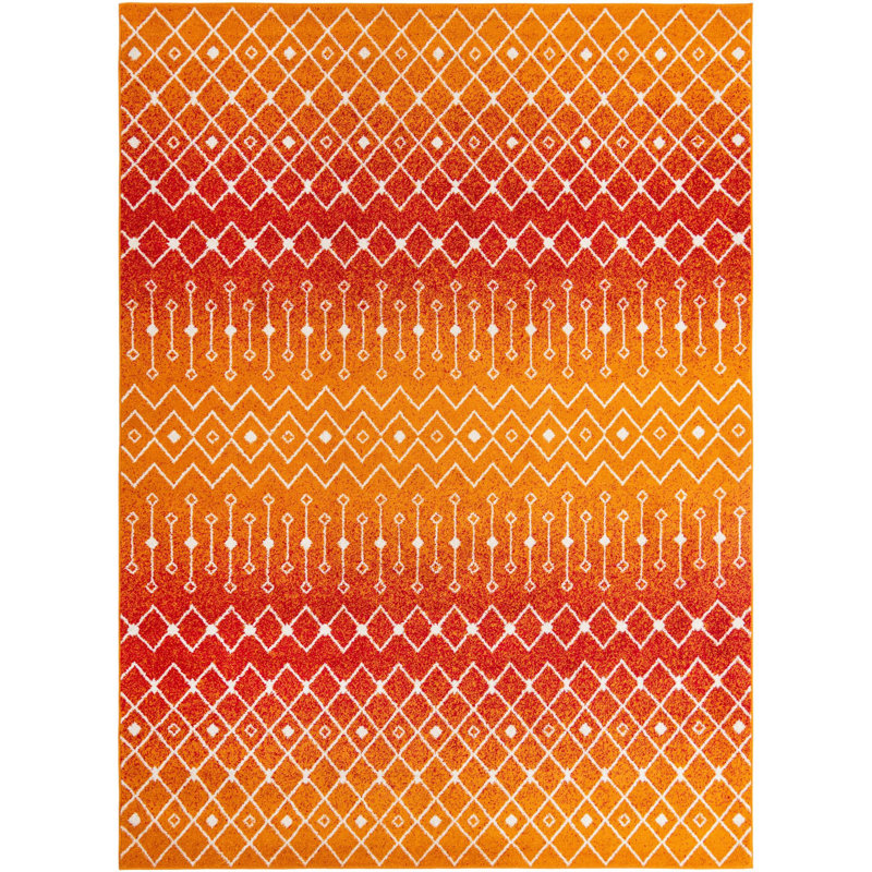 Abstract Indoor Rug, Rectangle 10'8" x 14'