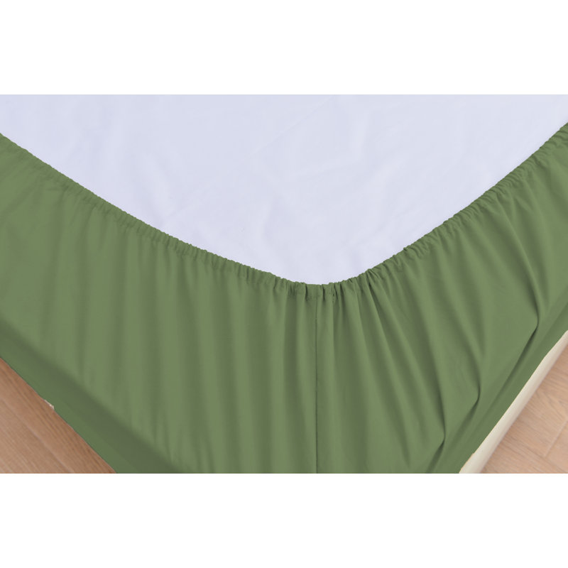 Ensemble de draps en rayonne de bambou, Sauge vert, Complète