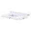 Plateau de meuble-lavabo simple 37 po Andalo en blanc neige avec lavabo Andalo