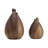Elize Set Of 2 Modern Abstract Walnut Finish Tabletop Hen Chicken Sculpture Figures
